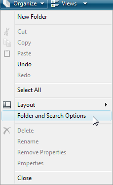 Change Folder options